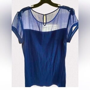 Express cobalt blue blouse